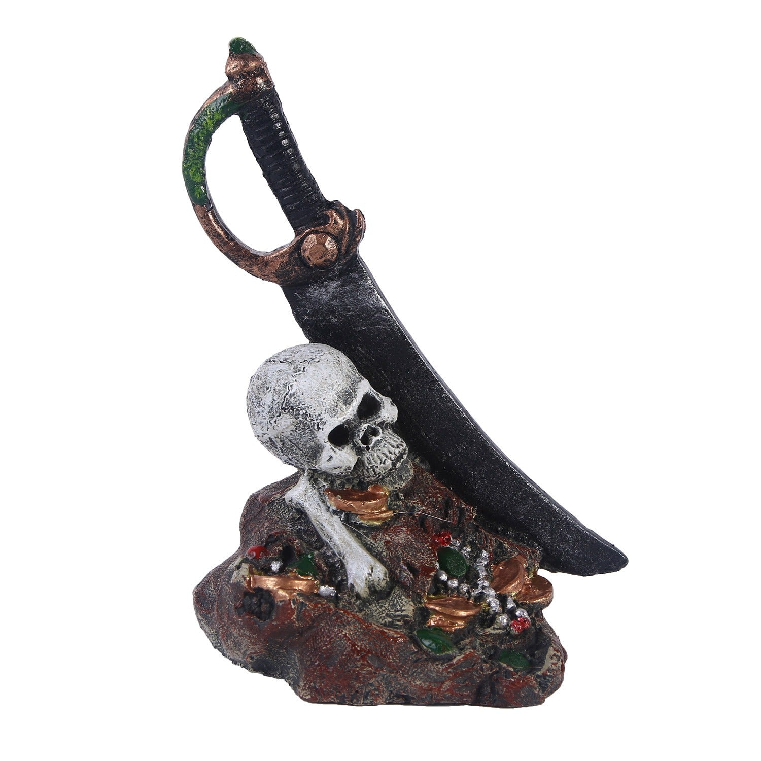 Zombie skull reptile toy hiding room fish tank decoration - Priscilla's Pet Paradise