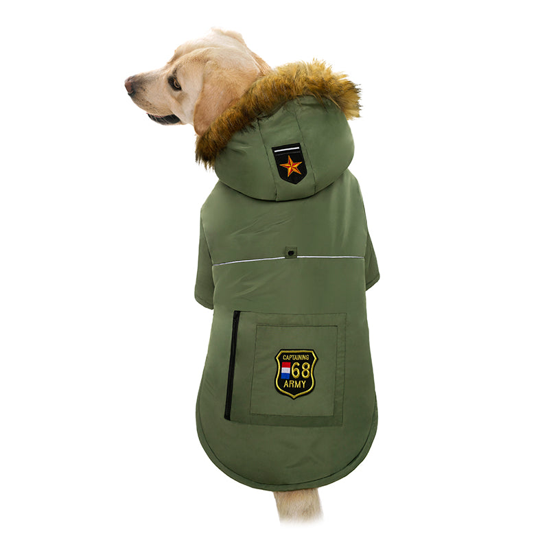Dog Clothes Autumn And Winter Large Dog Down Jacket - Priscilla's Pet Paradise