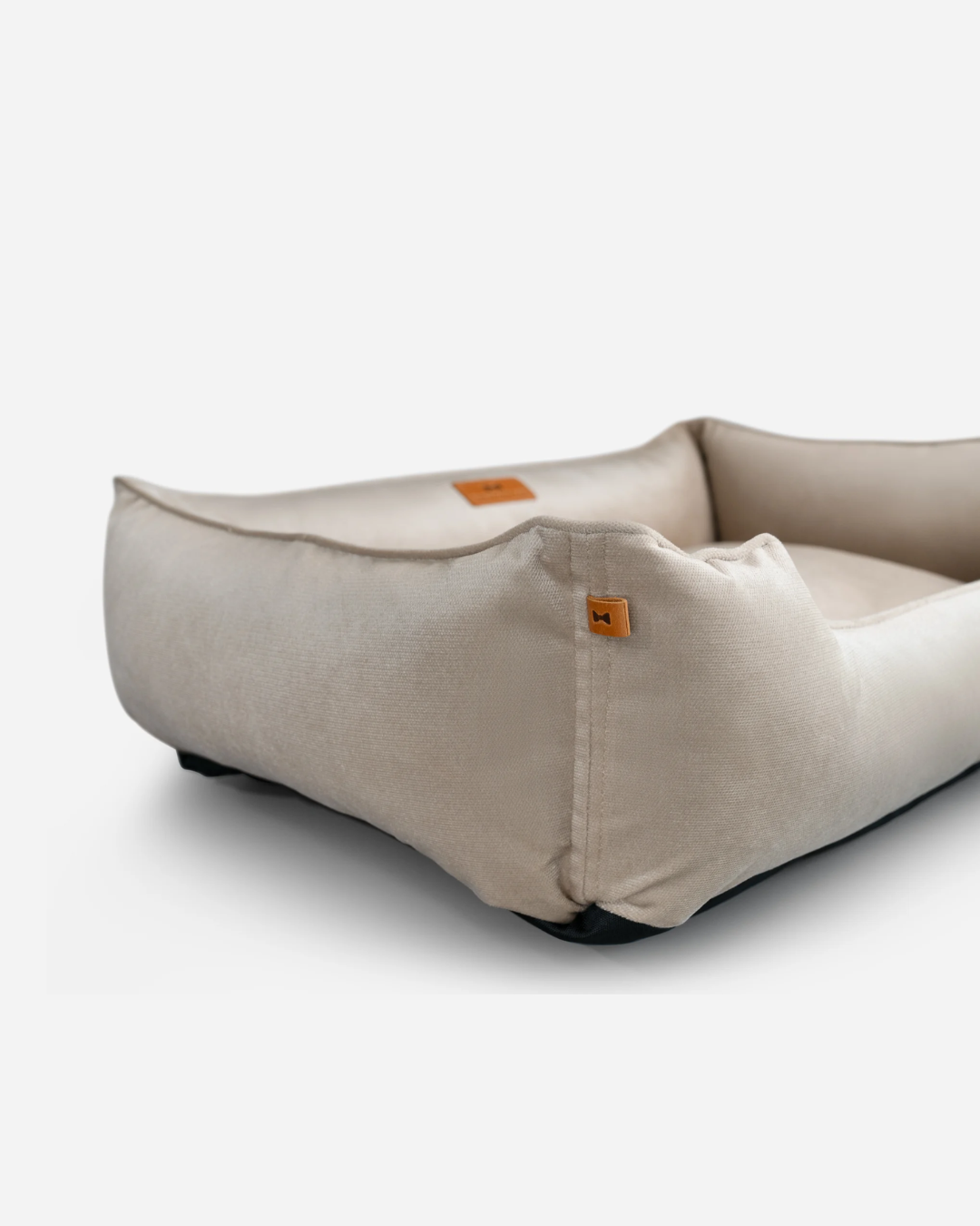 Chester & Lee Classic Velvet Dog Bed in Beige - Ultimate Comfort for Your Pet