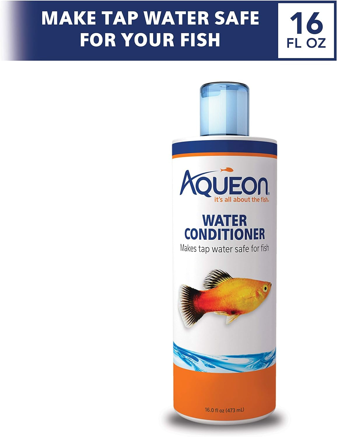 16 Ounces Aquarium Water Conditioner for Clear, Healthy Fish Tanks