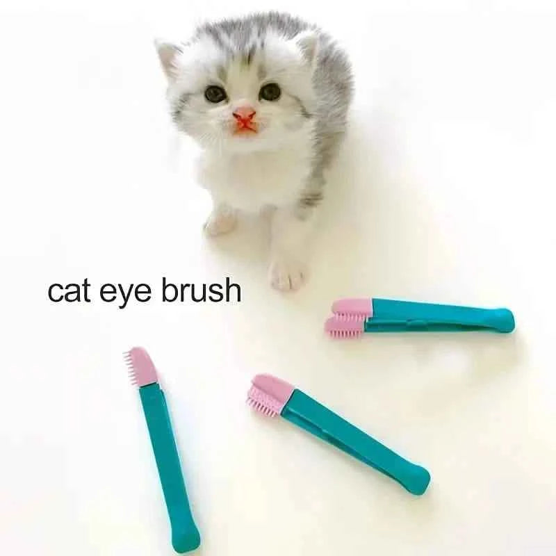 2-Pack Pet Tear Stain Remover Comb - Eye Comb Brush and Cleaning Grooming Tools