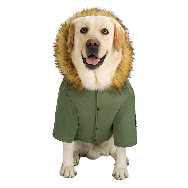 Dog Clothes Autumn And Winter Large Dog Down Jacket - Priscilla's Pet Paradise