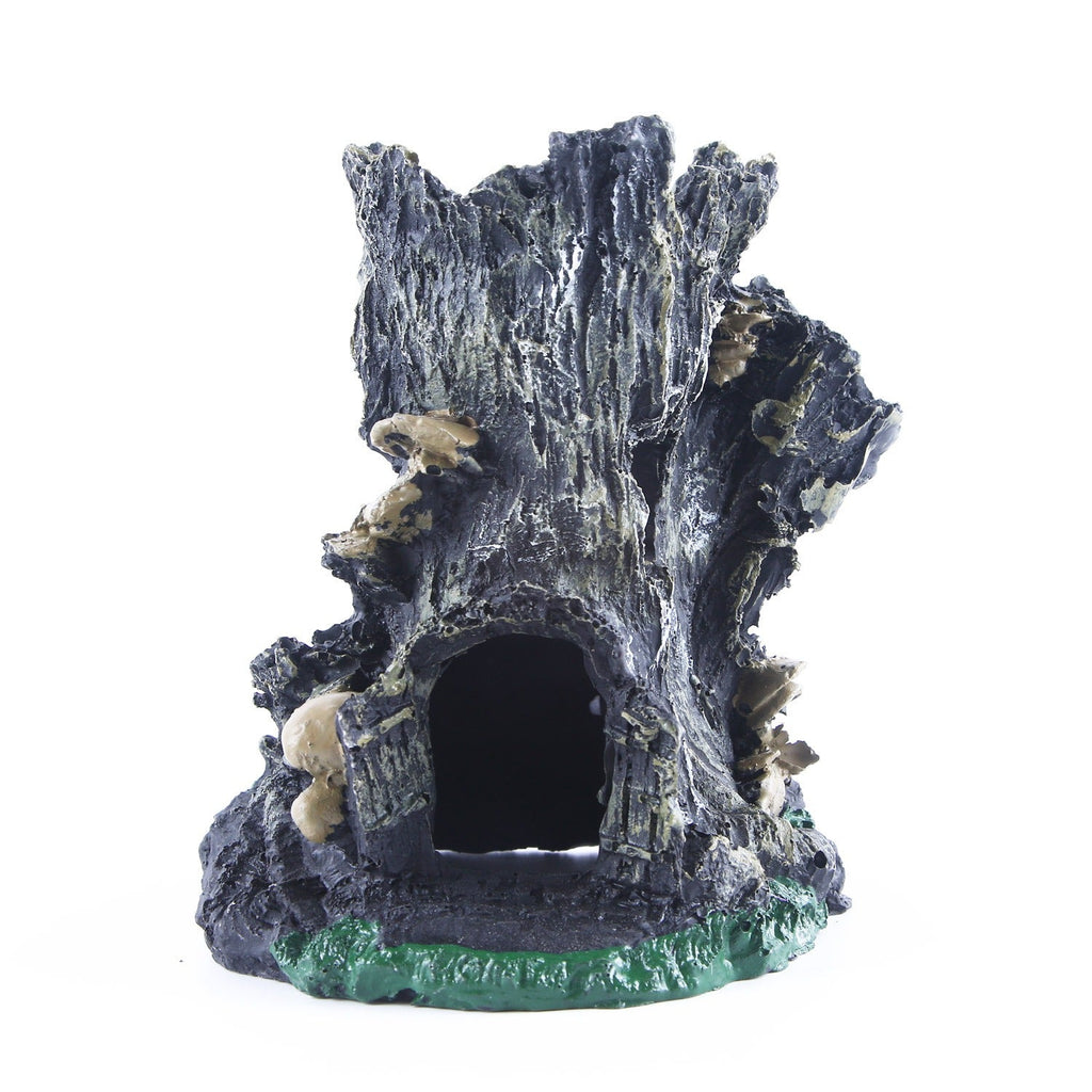 Fish tank pet shelter lizard house tree stump ornaments - Priscilla's Pet Paradise
