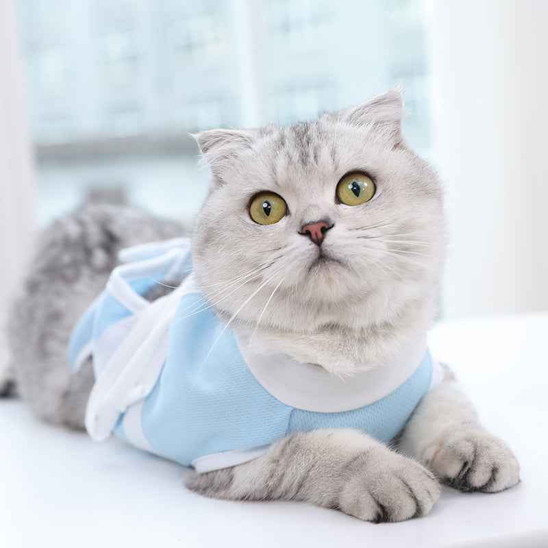 Cat Summer Clothes - Thin Pet Care Suit for Warm Weather