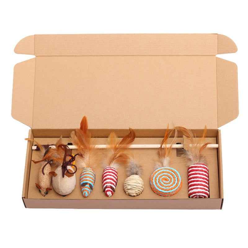 Pet Supplies Mouse Cat Toy Gift Set 7 Pieces