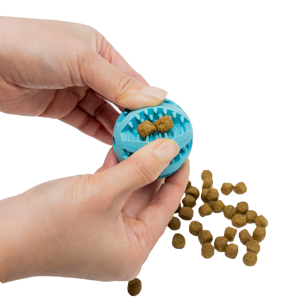 2.5” Squeaky Dog Balls for Small Dogs - Interactive Teething Chew Toys for Clean Teeth and Training