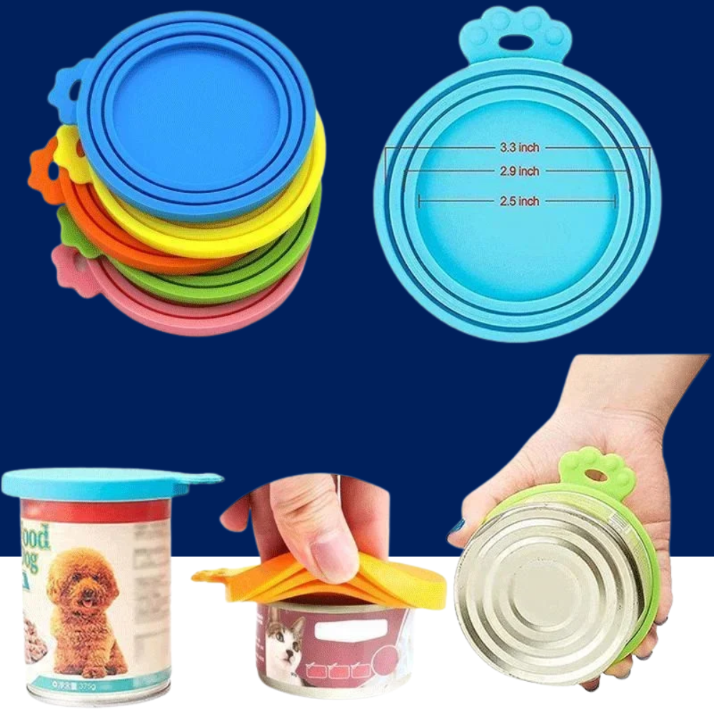 3-in-1 Pet Food Can Silicone Cover - Priscilla's Pet Paradise