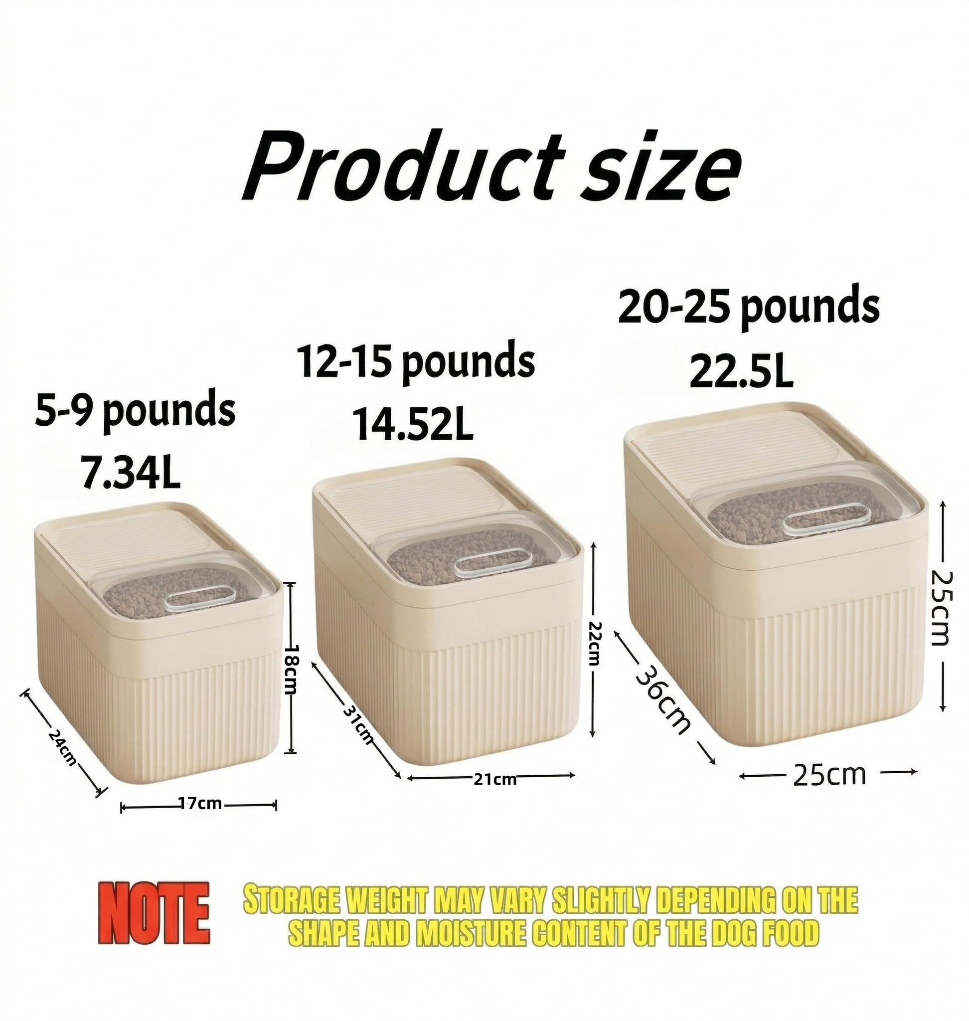 High-Capacity Pet Food Container Airtight With Cup, Dog Food Storage Container,Durable Design For Dog,Cat, Bird Food Storage, Keep Dry Food - Priscilla's Pet Paradise