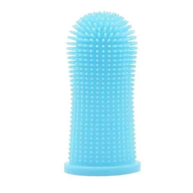 5-Piece Super Soft Silicone Pet Finger Toothbrush for Teeth Cleaning
