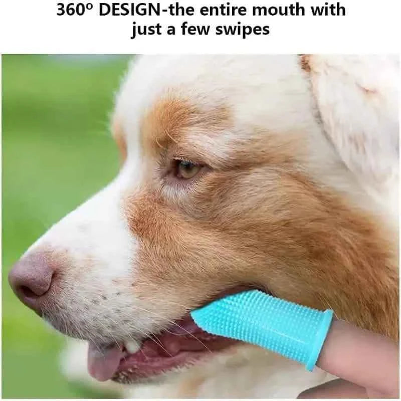5-Piece Super Soft Silicone Pet Finger Toothbrush for Teeth Cleaning