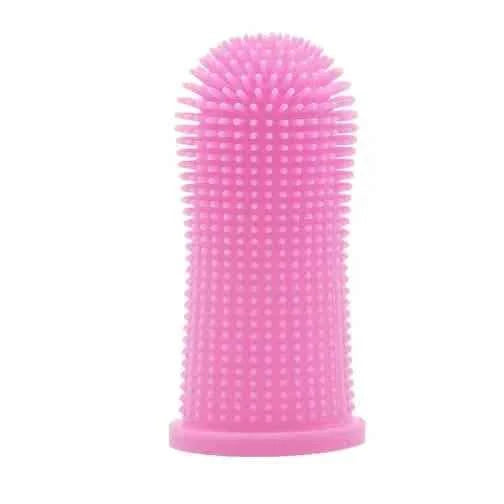 5-Piece Super Soft Silicone Pet Finger Toothbrush for Teeth Cleaning