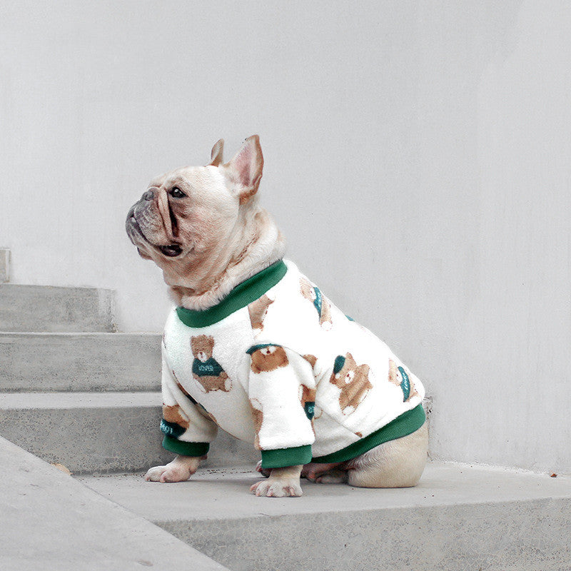 French Clothes Dog Pajamas Winter Clothes Corgi - Priscilla's Pet Paradise