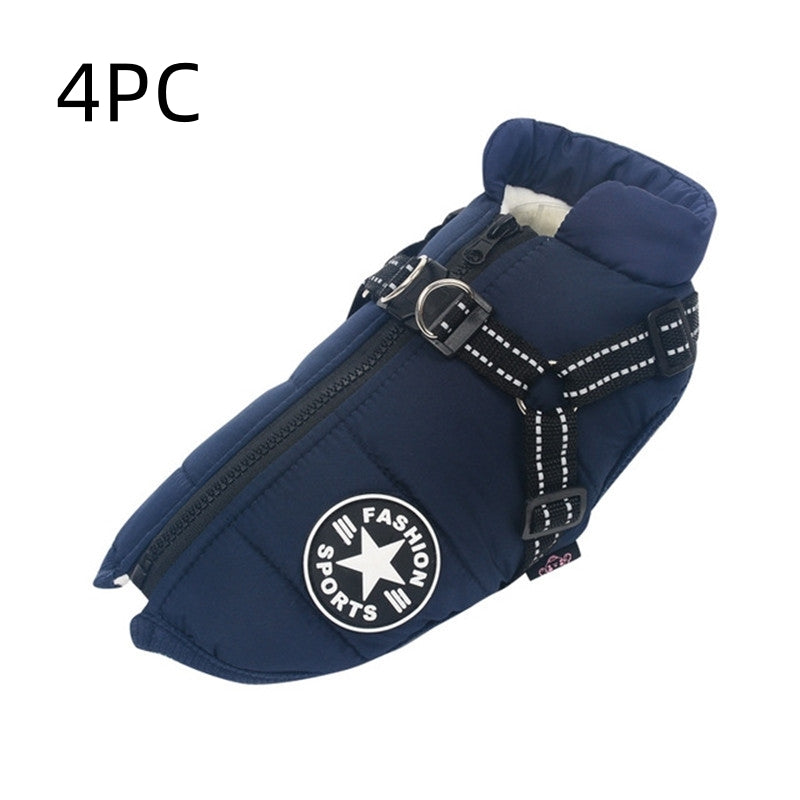 Large Pet Dog Jackets Winter Warm Dogs Clothes  Coats - Priscilla's Pet Paradise