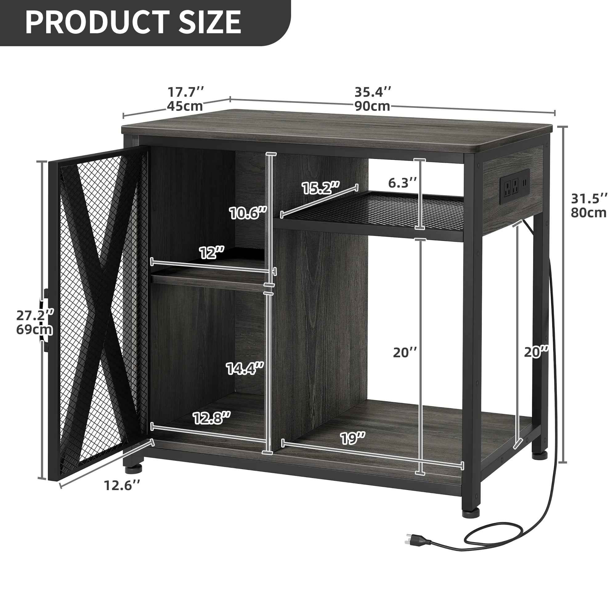 40-50 gallons Fish Tank Stand with Power Outlets