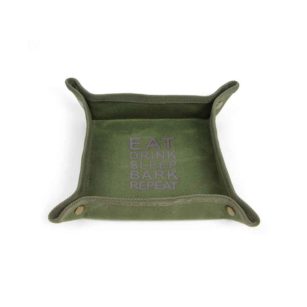 Foldable Canvas Easy To Clean Pet Portable Food Bowl