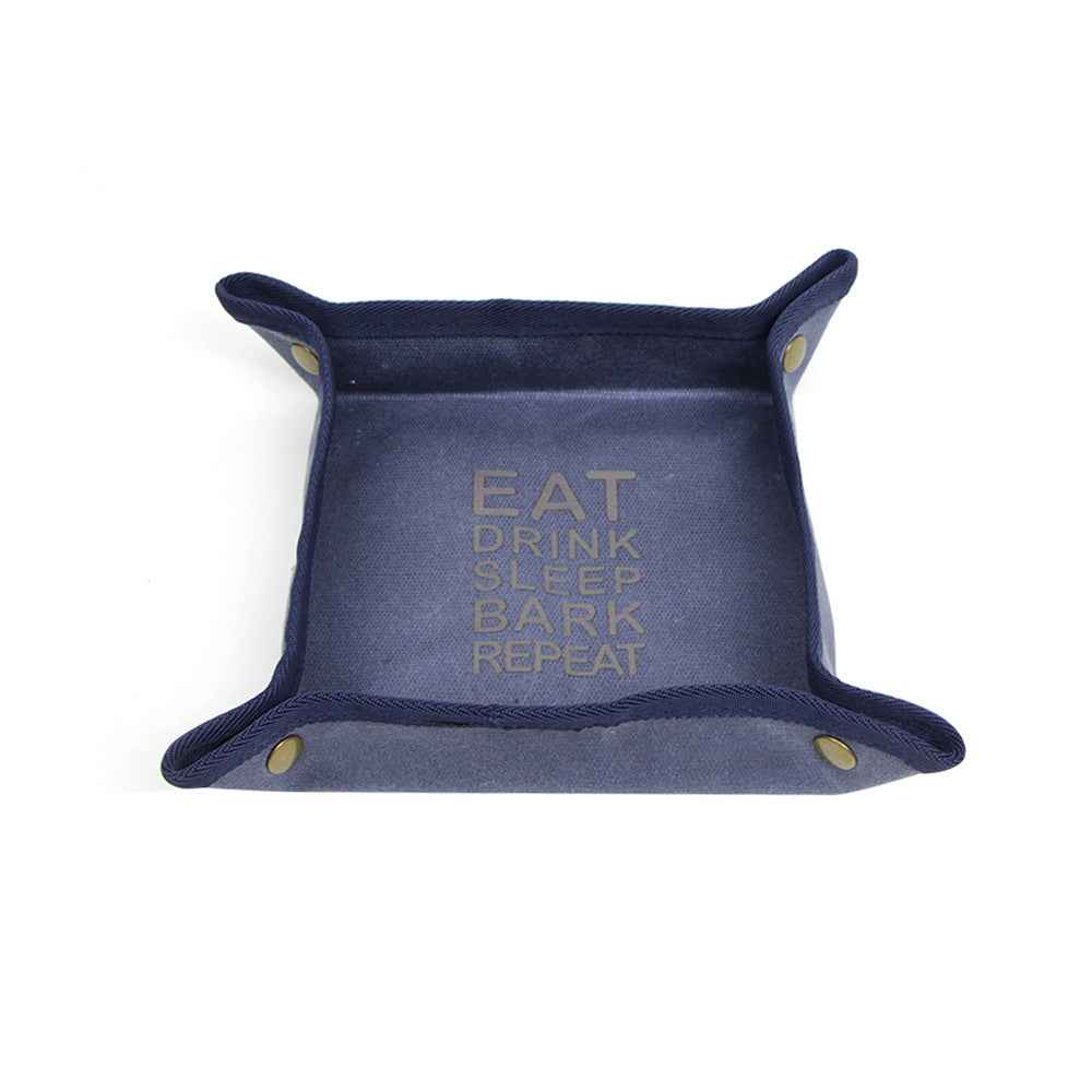 Foldable Canvas Easy To Clean Pet Portable Food Bowl