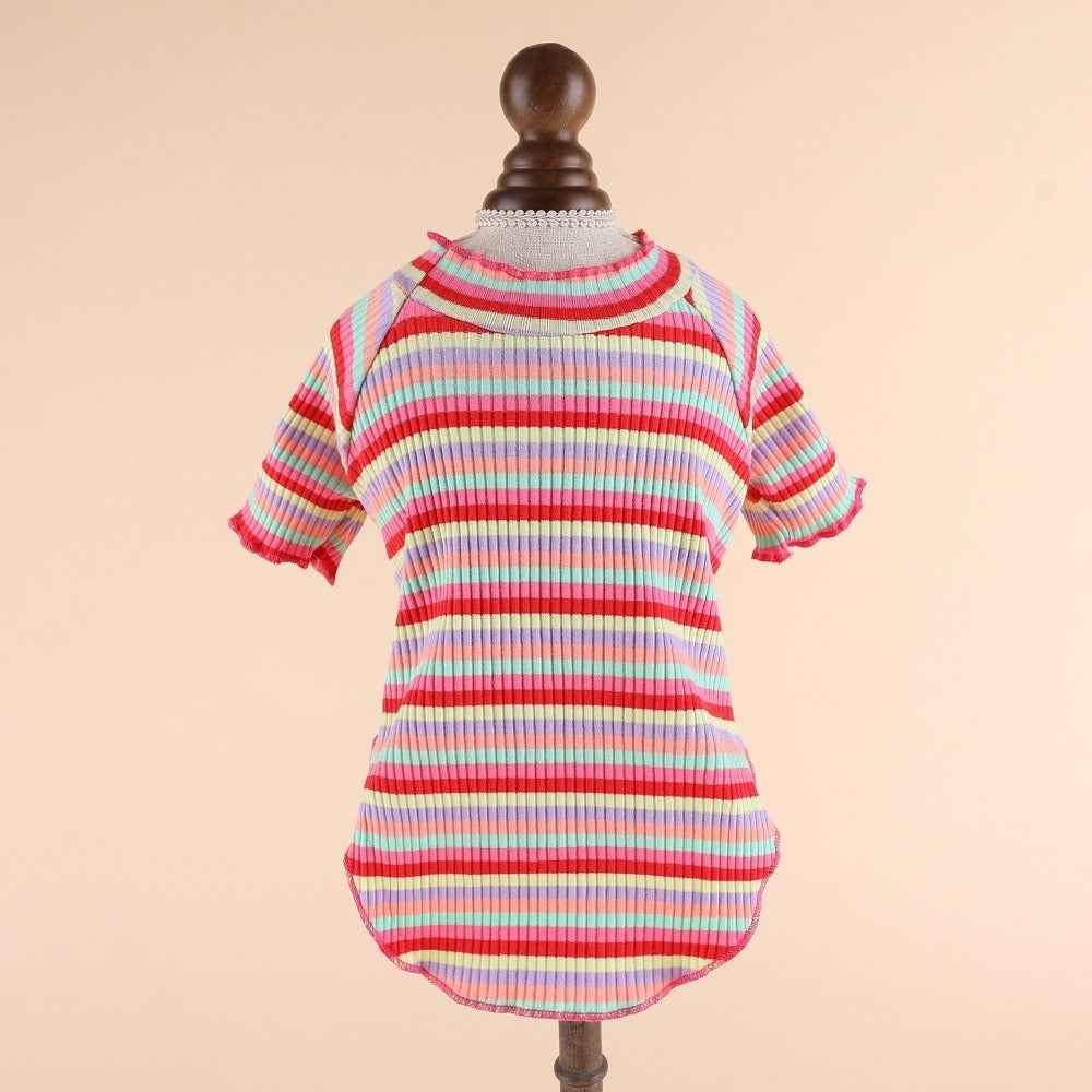 Netizen Teddy Little Dog Clothes Basecoat Summer Wear Thin Cotton Pet Clothing Spring Summer Cat