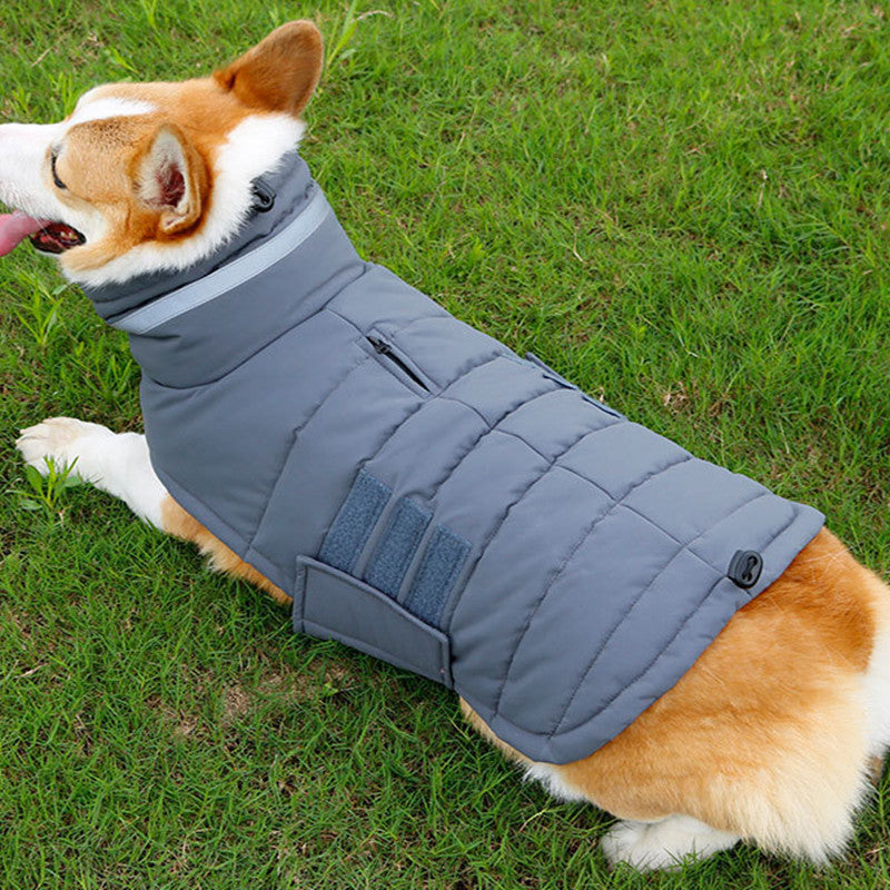 New Winter Dog Coat Waterproof Pet Clothes For Medum Large Dogs Warm Thicken Dog Vest Custome Labrador Jacket - Priscilla's Pet Paradise