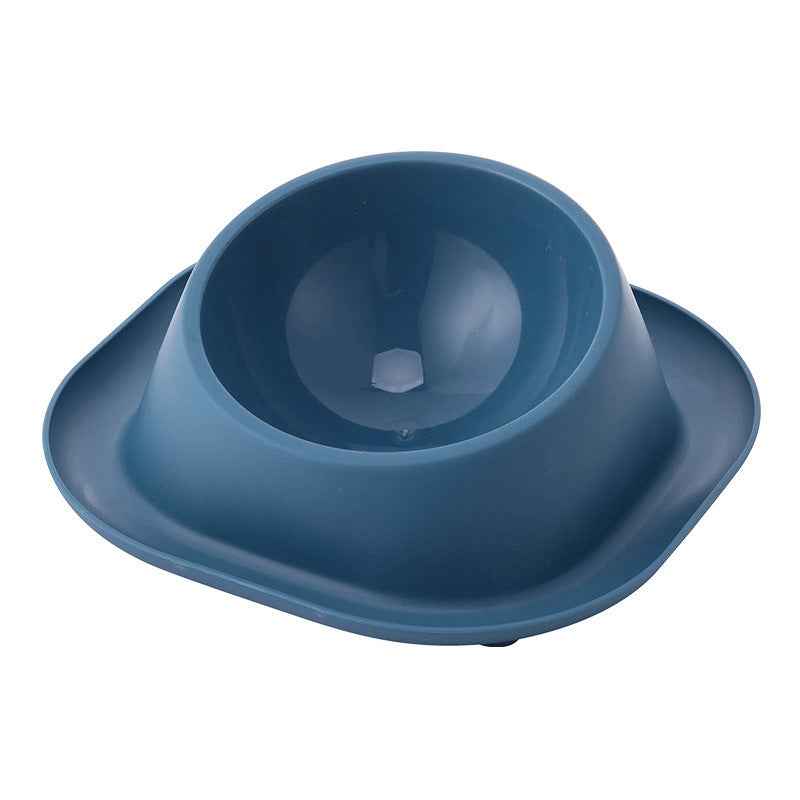 Anti-Leak Cat Bowl Stainless Steel Oblique Mouth Design Anti-Tumble Pet Food Holder
