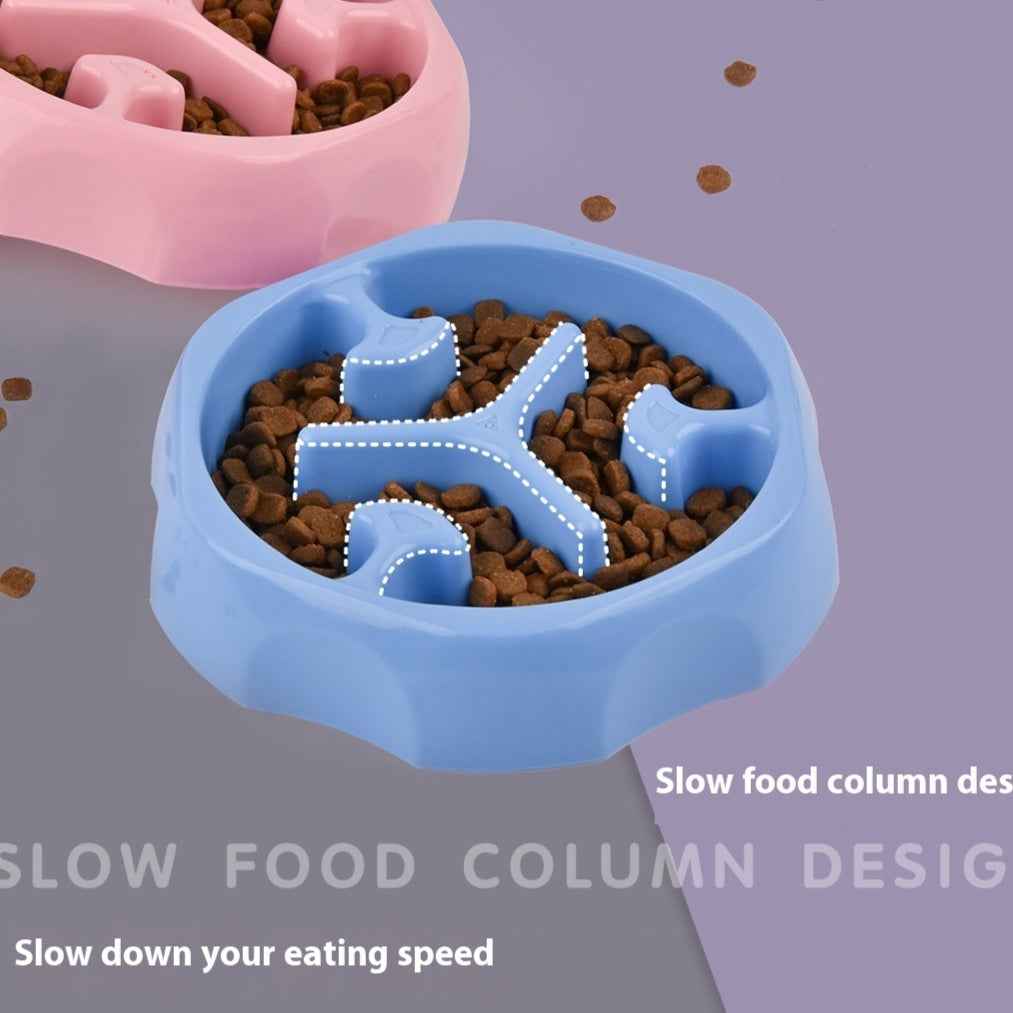 Round Slow Feeding Bowl Pet Supplies Slow Food Basin