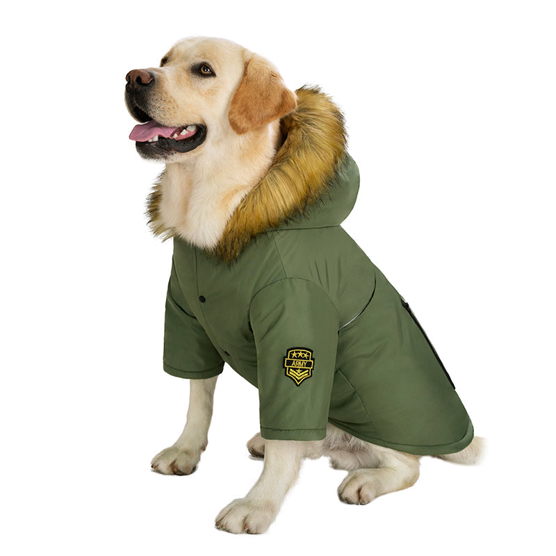 Dog Clothes Autumn And Winter Large Dog Down Jacket - Priscilla's Pet Paradise