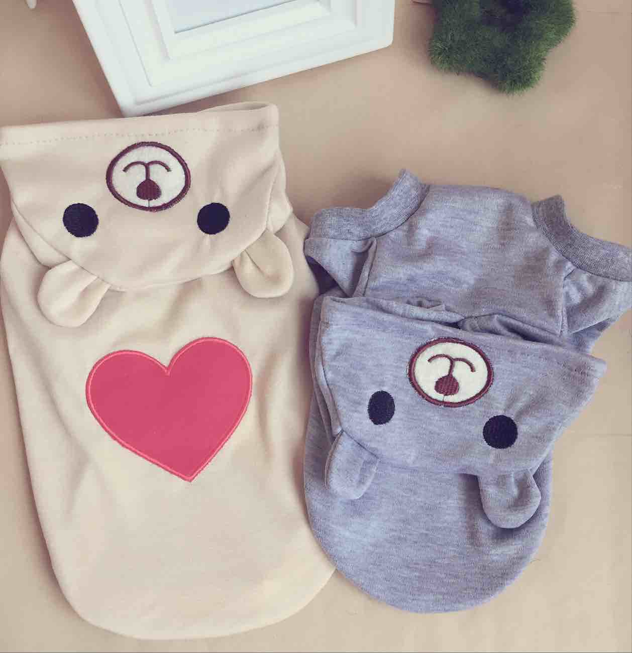 Summer pet clothes, love bears, transform clothes, pet clothes - Priscilla's Pet Paradise