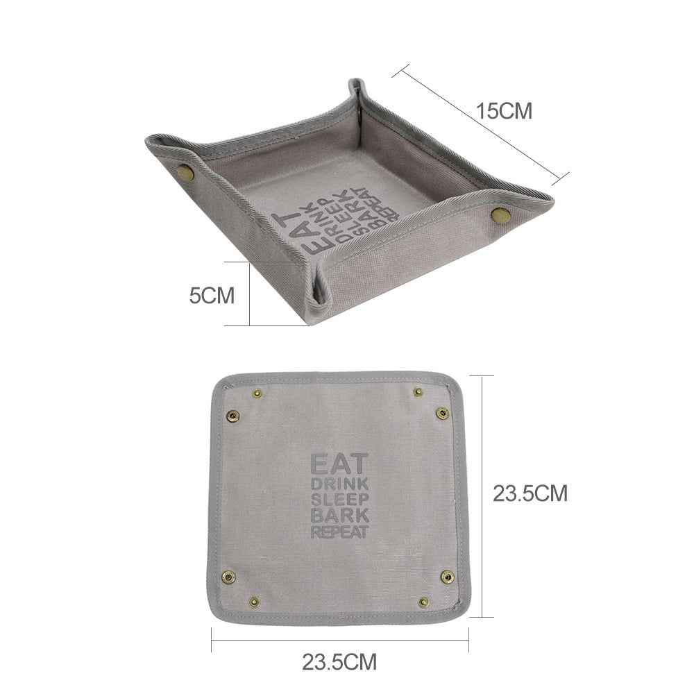 Foldable Canvas Easy To Clean Pet Portable Food Bowl