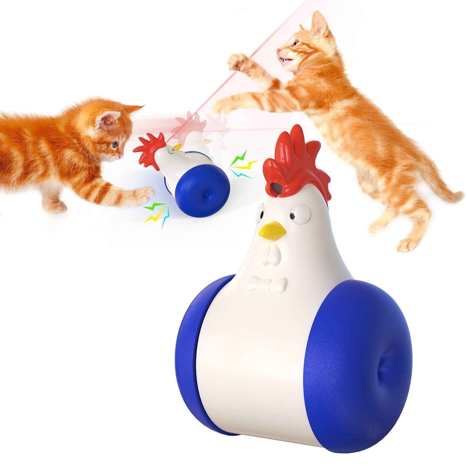 Pet Supplies Sound-Emitting Laser Cat Toy - New Electric Tumbler for Fun Playtime