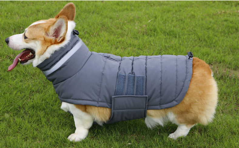 New Winter Dog Coat Waterproof Pet Clothes For Medum Large Dogs Warm Thicken Dog Vest Custome Labrador Jacket - Priscilla's Pet Paradise