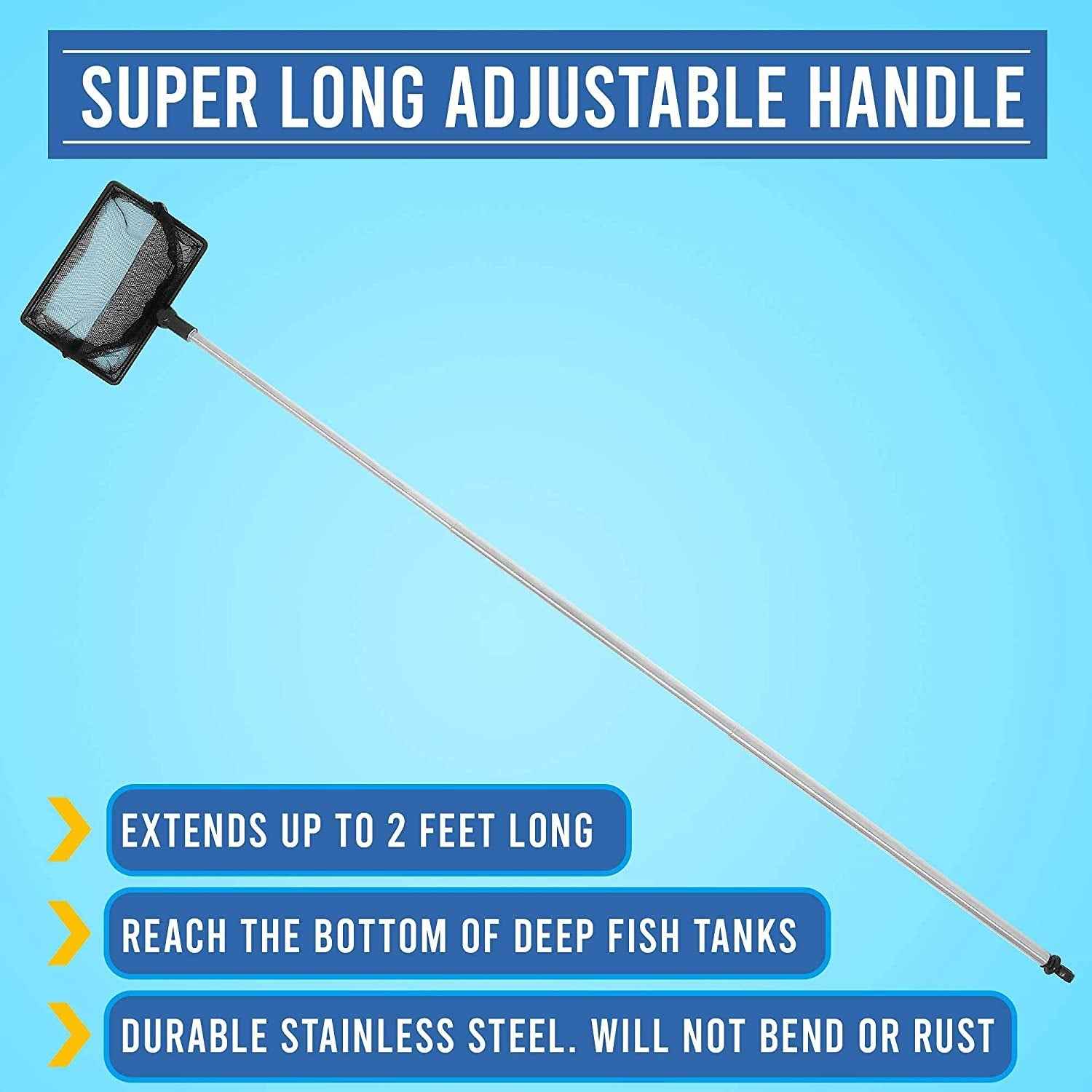 2.5 Inch Fish Net for Fish Tank - Ideal Aquarium Catching Tool