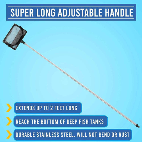 2.5 Inch Fish Net for Fish Tank - Ideal Aquarium Catching Tool