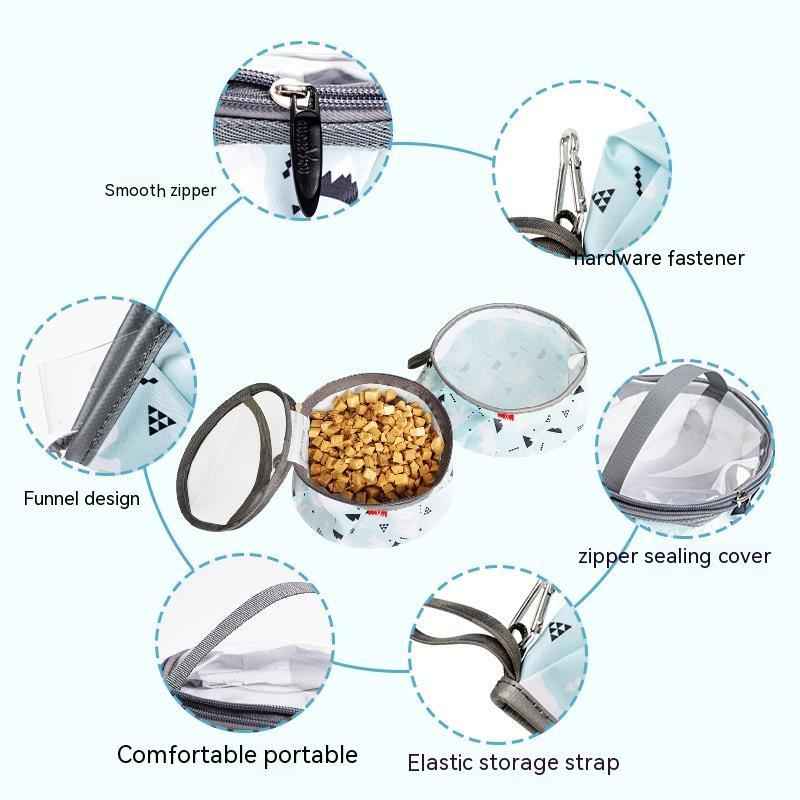 Dog Pet Bowl Portable C59 - Convenient Supplies for Your Furry Friend