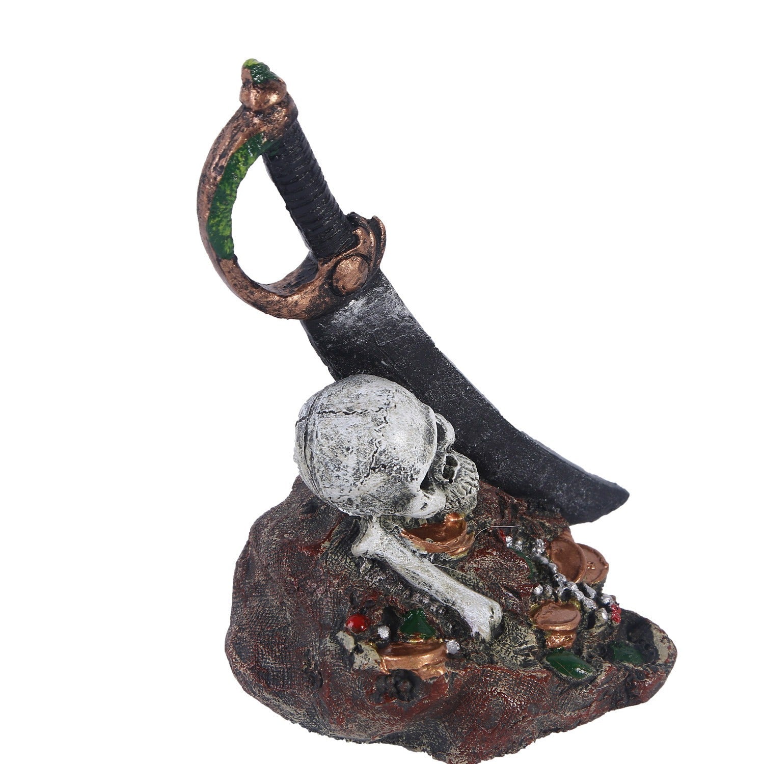 Zombie skull reptile toy hiding room fish tank decoration - Priscilla's Pet Paradise