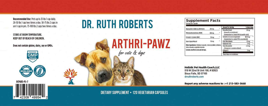 Arthri-Pawz for Cats and Dogs - Premium Glucosamine Joint Support Formula
