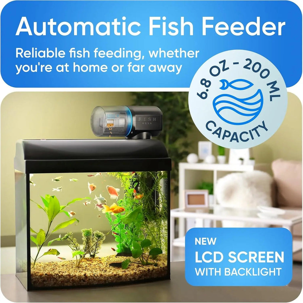 Automatic Fish Feeder with Timer Programmable Aquarium Food Dispenser - Priscilla's Pet Paradise
