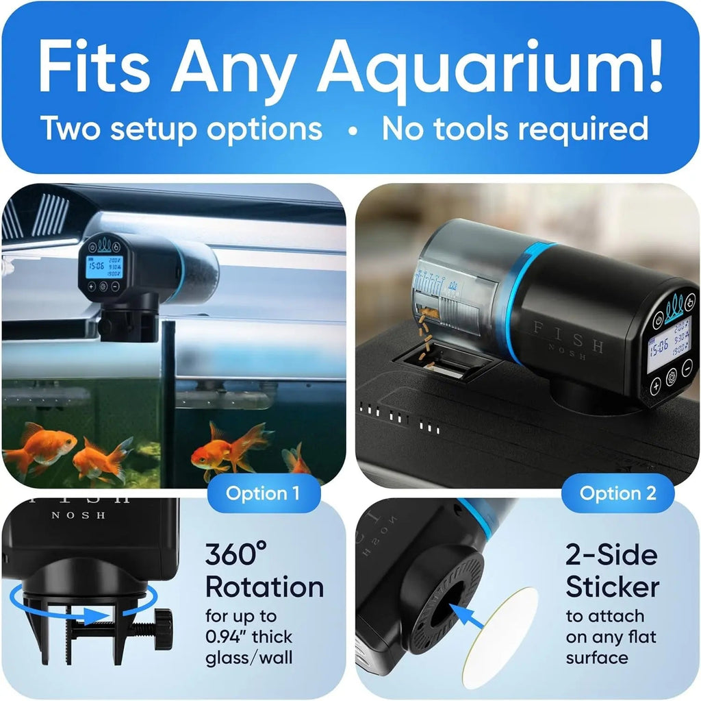 Automatic Fish Feeder with Timer Programmable Aquarium Food Dispenser - Priscilla's Pet Paradise