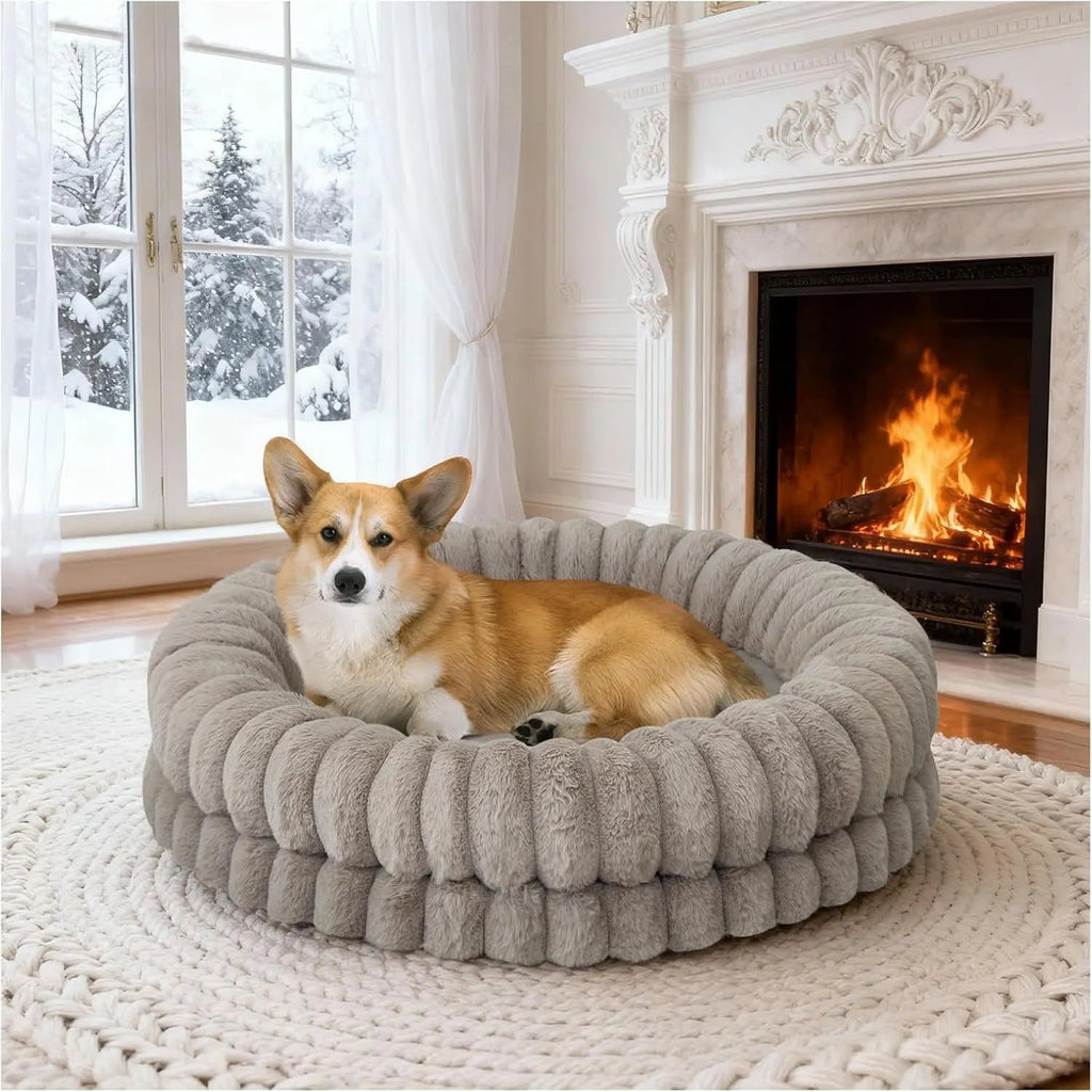 BALANCE Luxury Donut Dog Bed | Orthopedic Calming Round Bed (Washable) - Priscilla's Pet Paradise