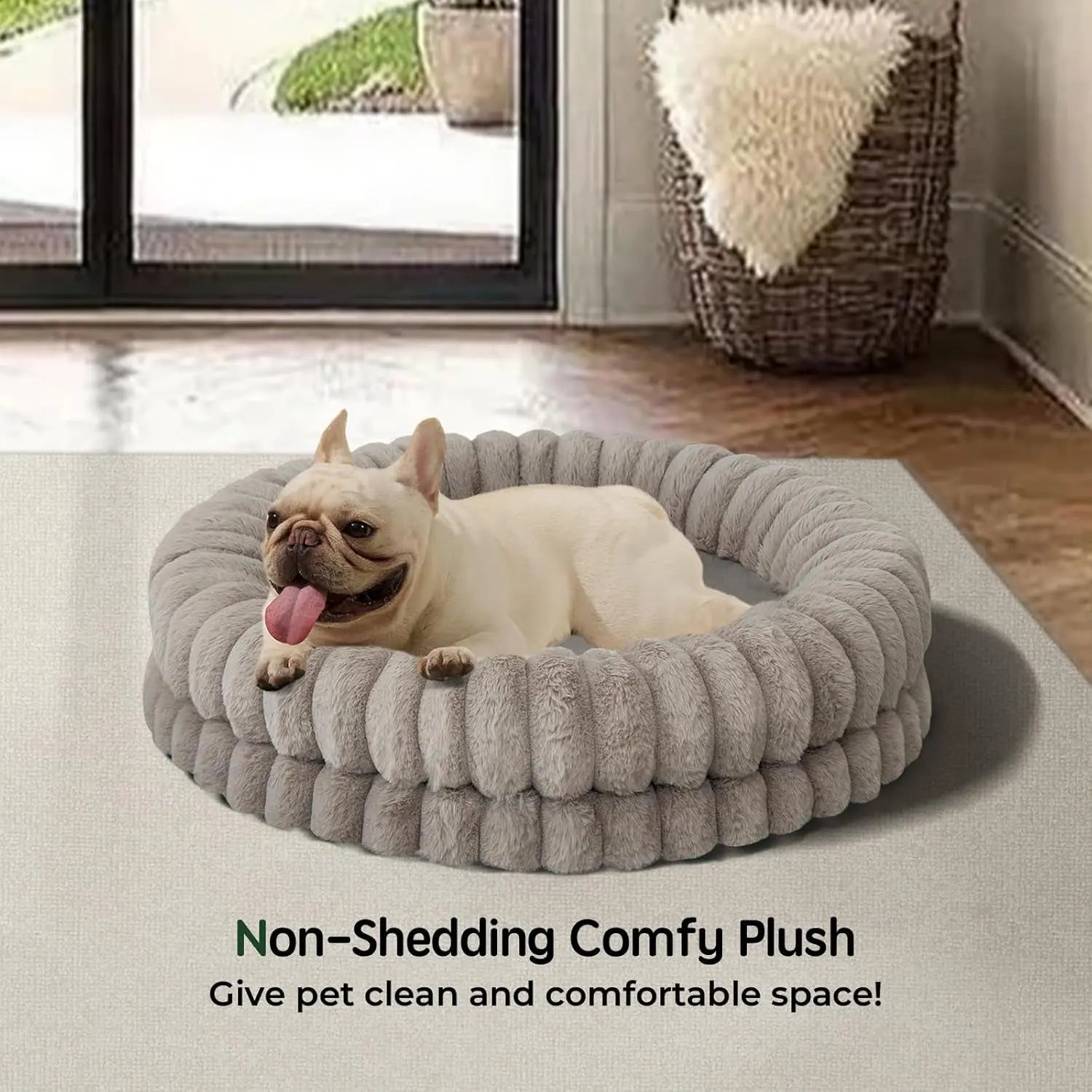 BALANCE Luxury Donut Dog Bed | Orthopedic Calming Round Bed (Washable) - Priscilla's Pet Paradise