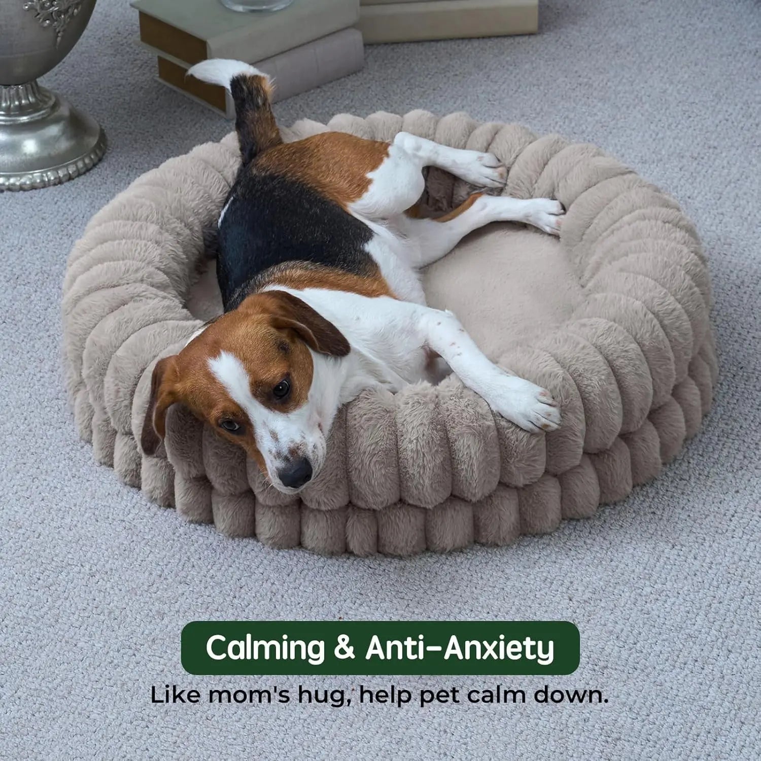 BALANCE Luxury Donut Dog Bed | Orthopedic Calming Round Bed (Washable) - Priscilla's Pet Paradise