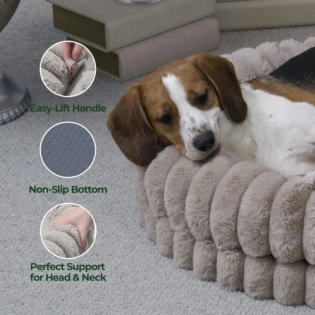 BALANCE Luxury Donut Dog Bed | Orthopedic Calming Round Bed (Washable) - Priscilla's Pet Paradise