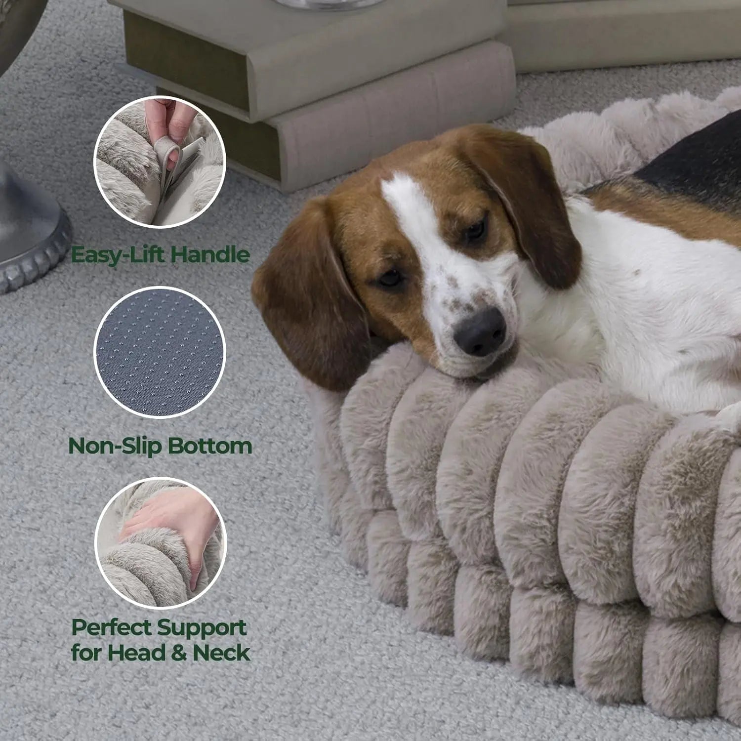 BALANCE Luxury Donut Dog Bed | Orthopedic Calming Round Bed (Washable) - Priscilla's Pet Paradise