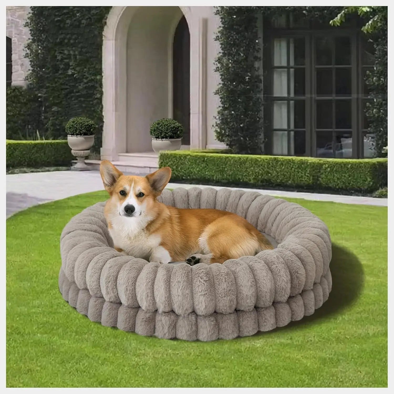 BALANCE Luxury Donut Dog Bed | Orthopedic Calming Round Bed (Washable) - Priscilla's Pet Paradise