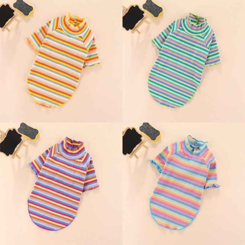 Netizen Teddy Little Dog Clothes Basecoat Summer Wear Thin Cotton Pet Clothing Spring Summer Cat