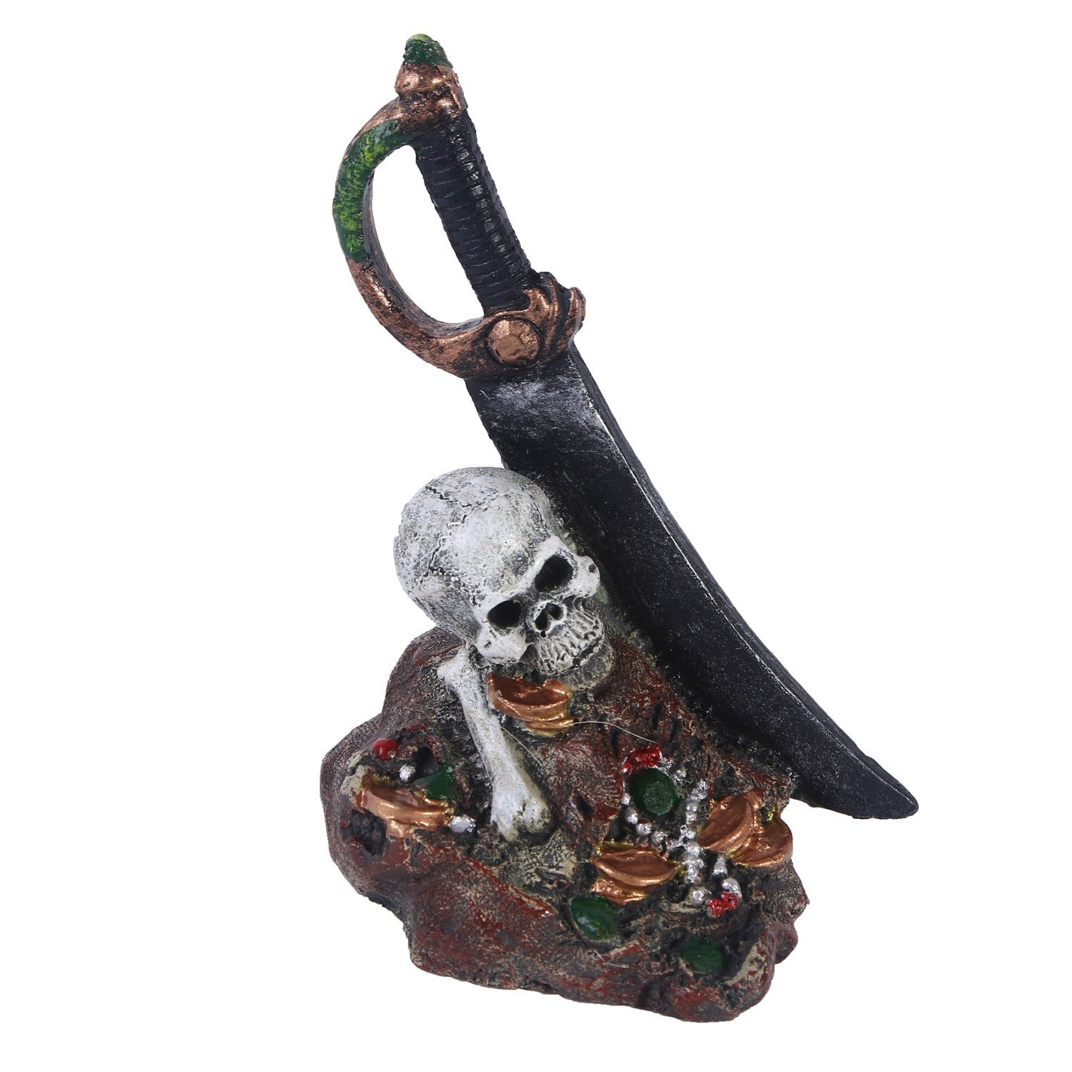 Zombie skull reptile toy hiding room fish tank decoration - Priscilla's Pet Paradise