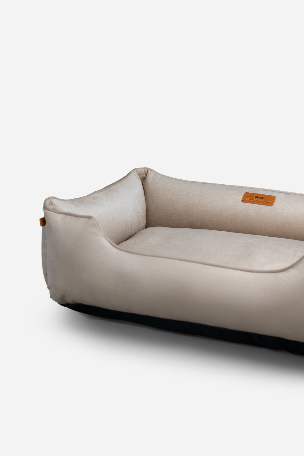 Chester & Lee Classic Velvet Dog Bed in Beige - Ultimate Comfort for Your Pet