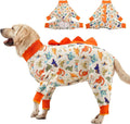 Dog Pajamas For Large Dogs – Anti-Lick Recovery Wear Jurassic Knit UV Suit - Priscilla's Pet Paradise