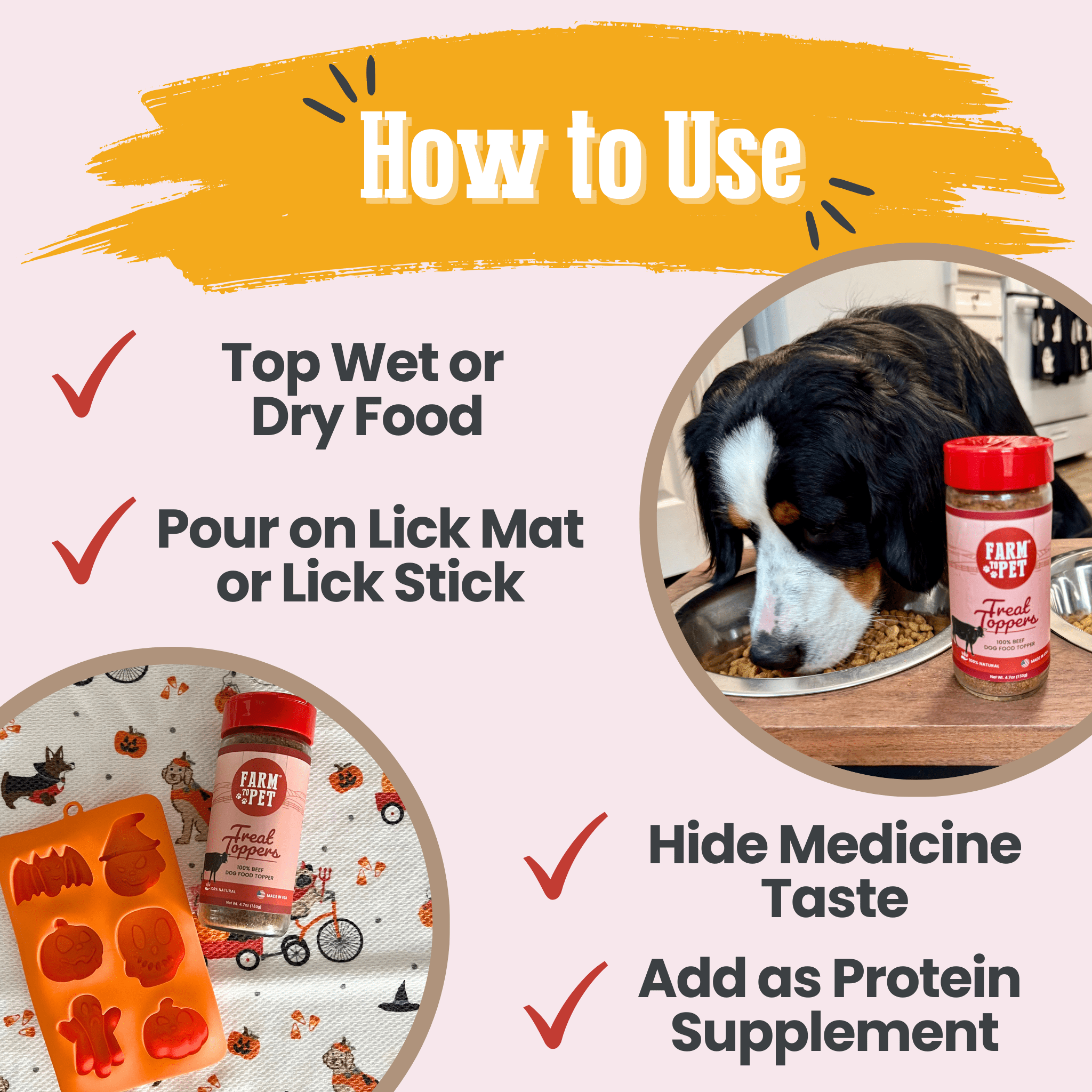 Treat Topper Beef Dog Food Topper | Powdered Meal Topper for Pets - Priscilla's Pet Paradise