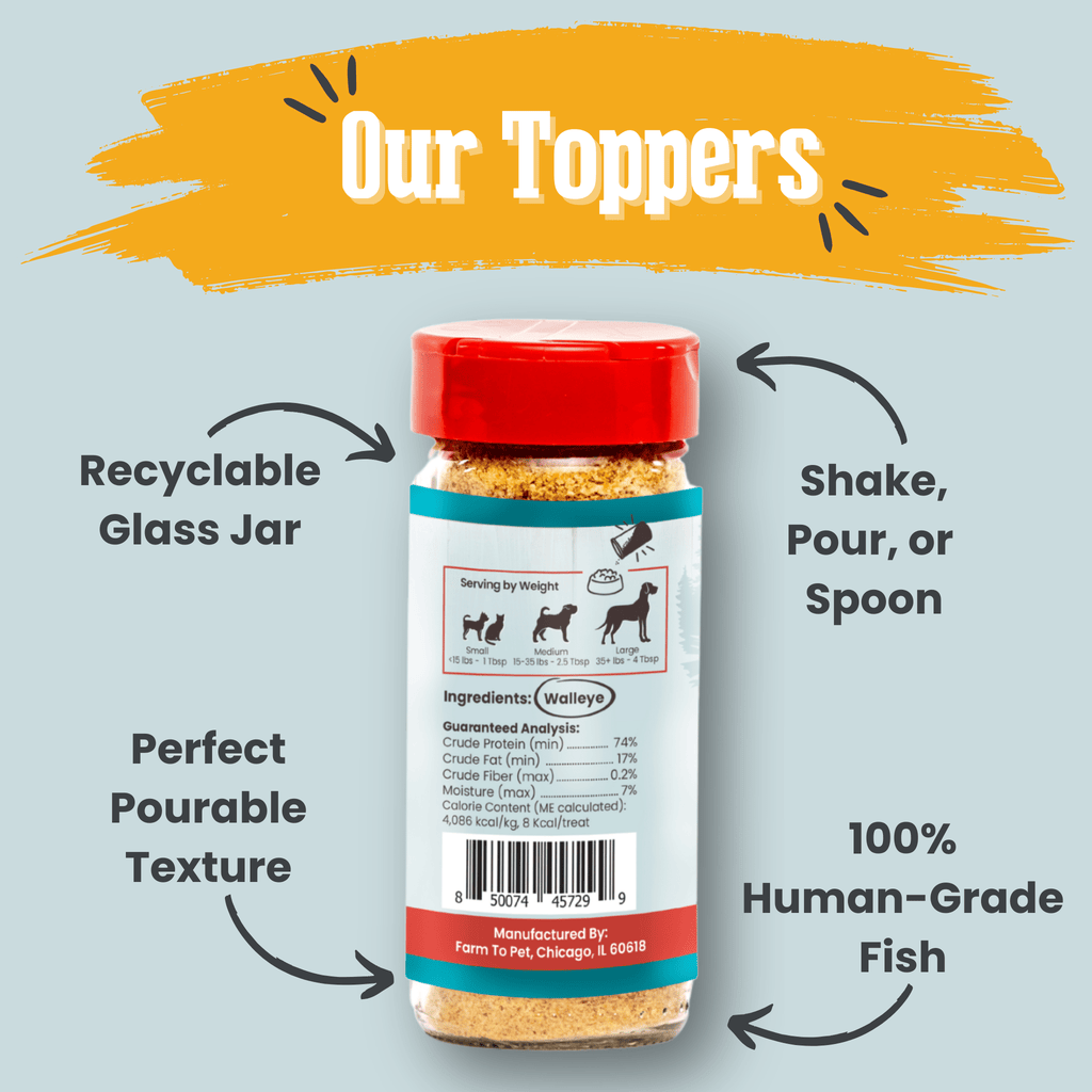Treat Topper Fish Dog Food Topper | Low-Fat Meal Topper for Pets - Priscilla's Pet Paradise