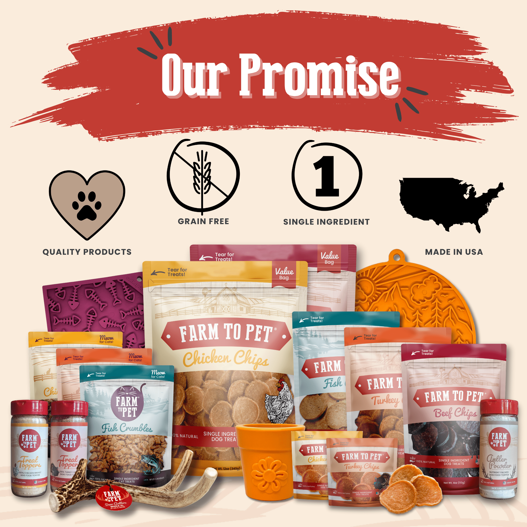 Turkey & Chicken Chip Dog Treat Duo | Single-Ingredient Poultry Treats for Dogs - Priscilla's Pet Paradise