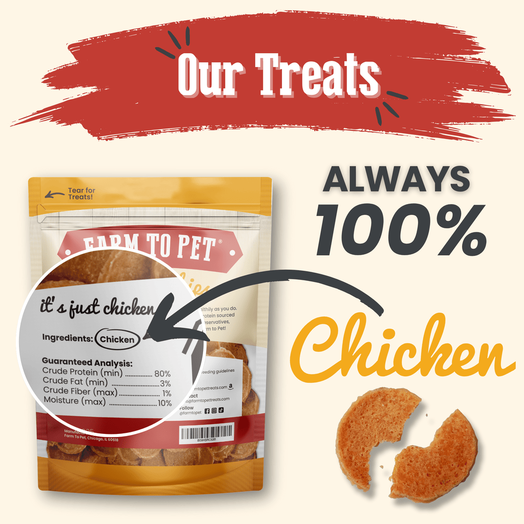 Chicken Chips for Dogs | All-Natural Single-Ingredient Dog Treats - Priscilla's Pet Paradise